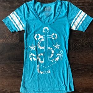 💥4/$25💥 Bright Blue Cute Summer Sailor Shirt